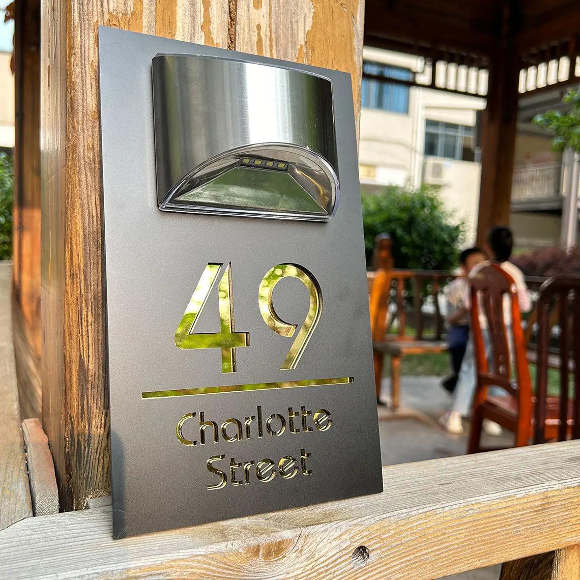 Plaque Personnalisée Avec Lumières à Énergie Solaire Gravée (Copie) - Joeve